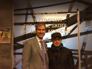 Michael B. Horn and Yang Sun Kyu, founder and CEO of Def Dance Skool. Photo by Tracy Kim Horn