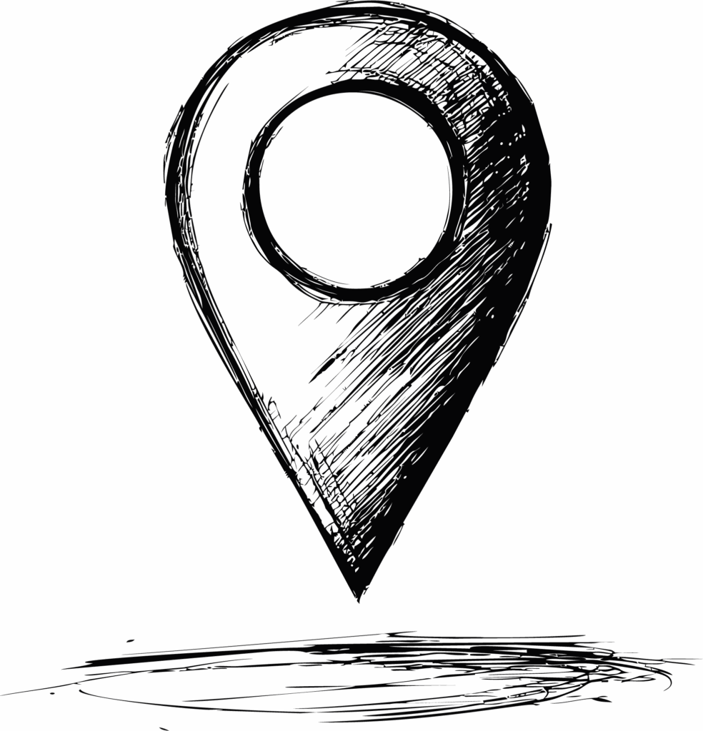 Sketch of a location pin